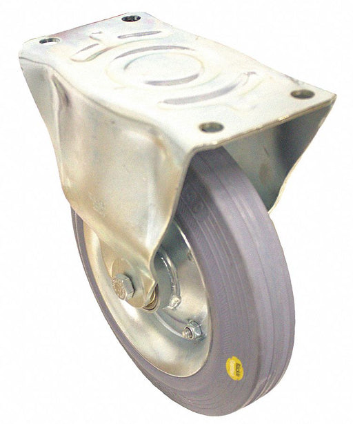 Plate Caster Rigid Rubber 11 5/8 H
