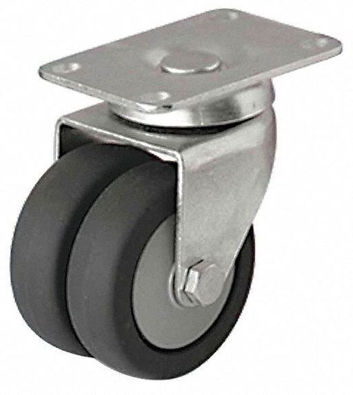 Plate Caster Swivel TPR 4 1/16 H