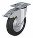 Plate Caster Swivel Rubber 7 11/16 H