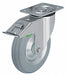 Plate Caster Swivel Rubber 7 11/16 H