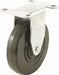 Plate Caster Rigid Rubber 3 1/2 H