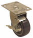 Plate Caster Swivel Rubber 6 1/4 H
