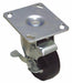 Plate Caster Swivel Rubber 7 1/4 H
