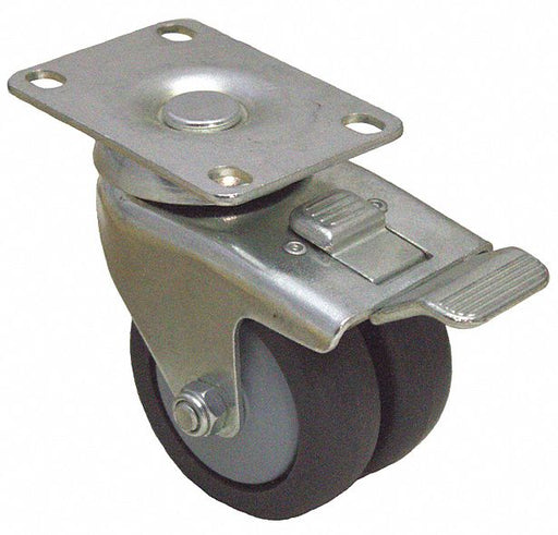Plate Caster Swivel Rubber 4 1/16 H