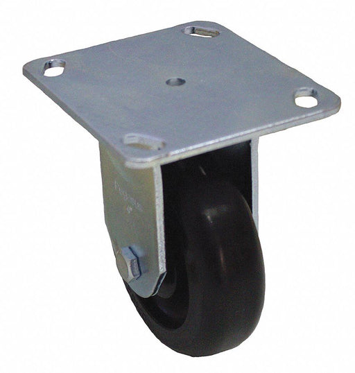 Plate Caster Rigid Polypropylene 7 1/4 H
