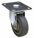 Plate Caster Swivel Rubber 7 1/4 H