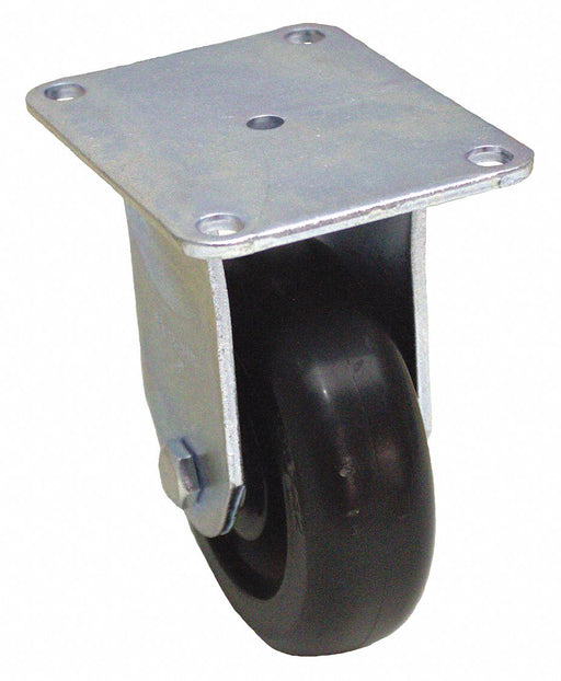 Plate Caster Rigid Polypropylene 7 1/4 H