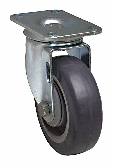 Plate Caster Swivel Polyurethane 7 1/4 H