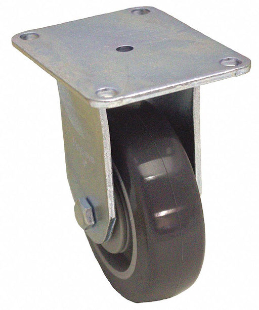 Plate Caster Rigid Polyurethane 7 1/4 H
