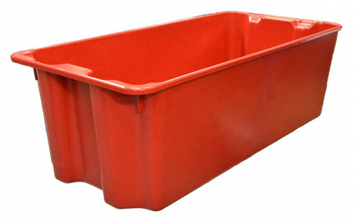 StackingandNestingTote 42.5inL 20inW Red