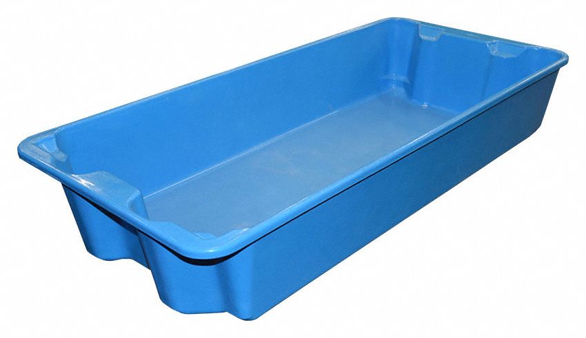 Stacking NestingTote 42.5inL 20inW Blue