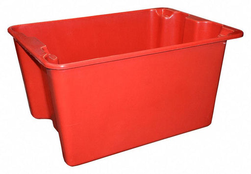 StackingandNestingTote 27.5inL 20inW Red