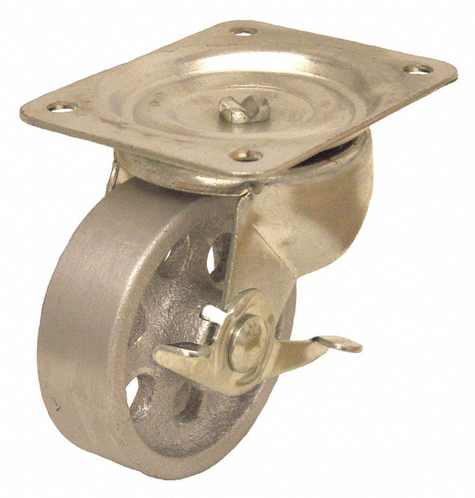 Plate Caster Swivel Iron 4 15/16 H