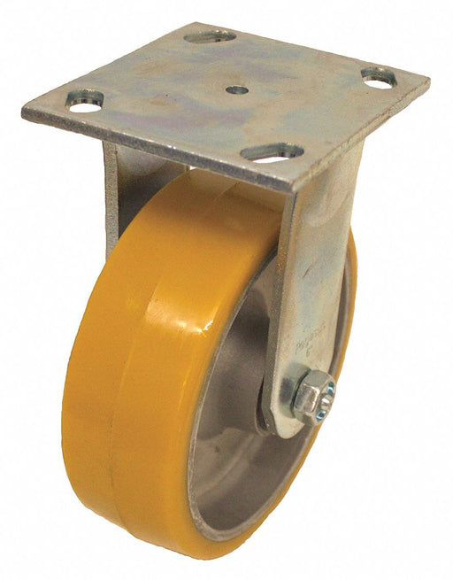 Plate Caster Rigid Polyurethane 6 1/2 H