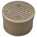 Floor Cleanout 3 in H Nickel Bronze