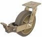 Plate Caster Swivel Rubber 9 1/2 H