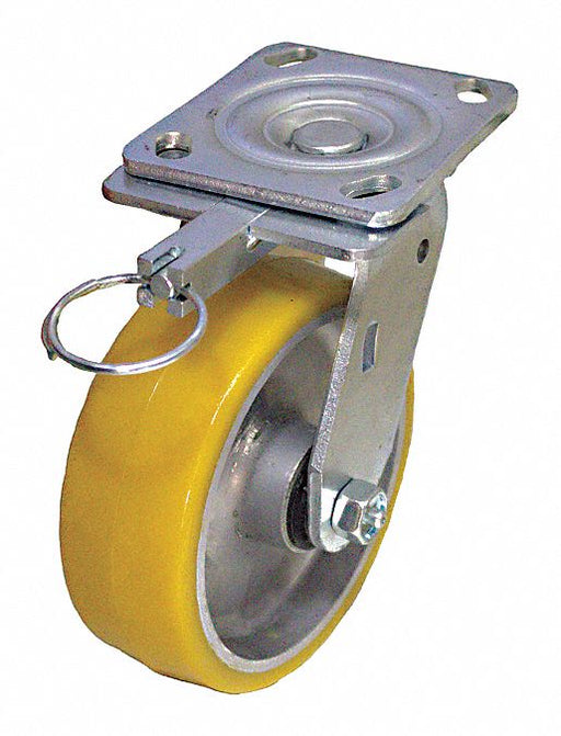 Plate Caster Swivel Polyurethane 7 1/2 H