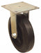 Plate Caster Rigid Rubber 9 1/2 H