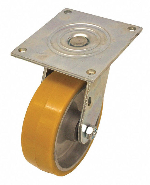 Plate Caster Rigid Polyurethane 6 1/2 H