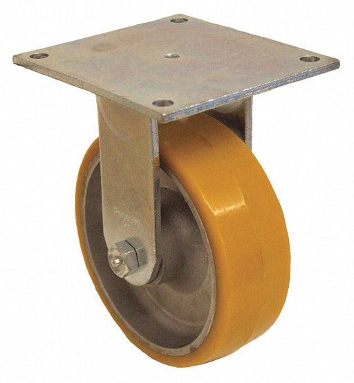 Plate Caster Rigid Polyurethane 7 1/2 H