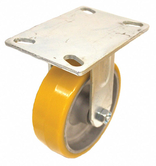 Plate Caster Rigid Polyurethane 9 1/2 H