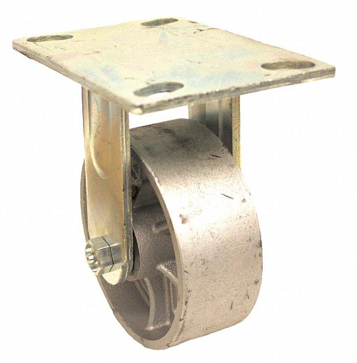 Plate Caster Rigid Iron 6 1/2 H