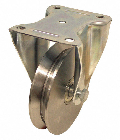 Plate Caster Rigid Metal 9 5/8 H
