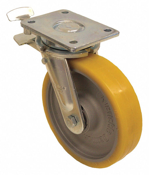 Plate Caster Swivel Polyurethane 9 5/8 H