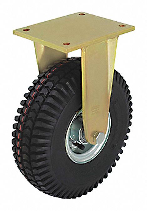 Plate Caster Rigid Rubber 14 H
