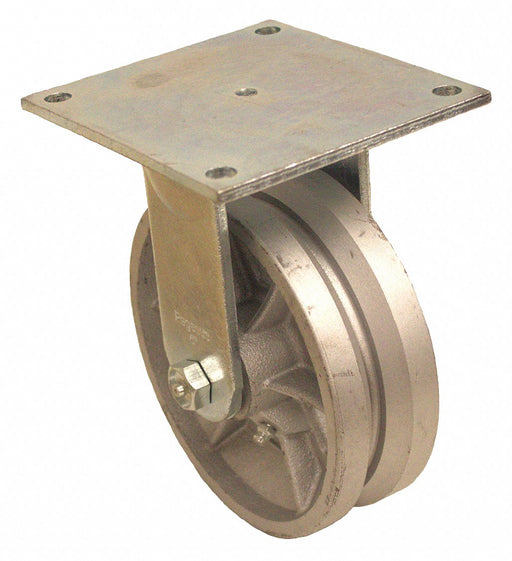 Plate Caster Rigid Iron 7 1/2 H