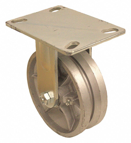 Plate Caster Rigid Iron 6 1/2 H