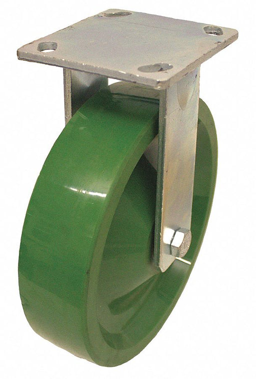 Plate Caster Rigid Polyurethane 9 1/2 H