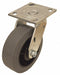 Plate Caster Swivel Rubber 6 1/2 H