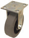 Plate Caster Rigid Rubber 9 1/2 H