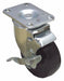 Plate Caster Swivel Rubber 4 3/16 H