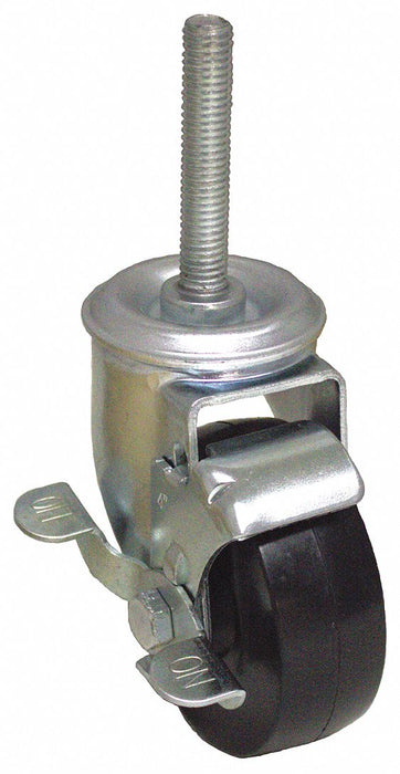 Stem Caster 4 dia Rubber 240lb