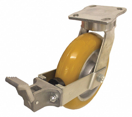 Plate Caster Swivel Polyurethane 9 1/2 H