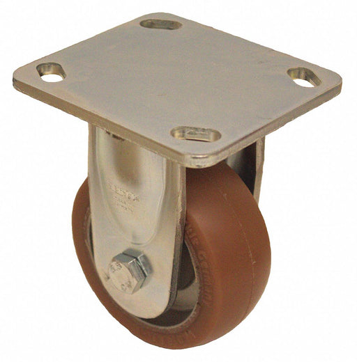 Plate Caster Rigid Polyurethane 5 1/2 H