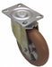 Plate Caster Swivel Polyurethane 9 5/8 H