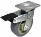 Plate Caster Swivel Rubber 5 5/8 H