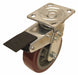 Plate Caster Swivel Polyurethane 6 1/2 H