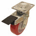 Plate Caster Swivel Polyurethane 7 1/2 H