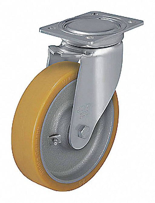 Plate Caster Swivel Polyurethane 8 H