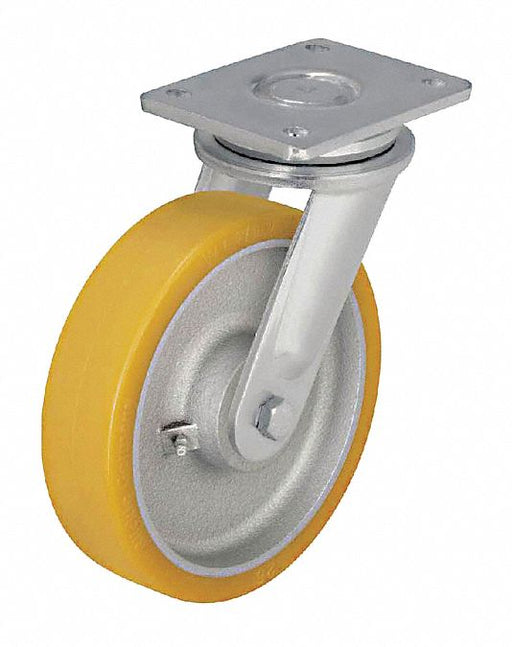 Plate Caster Swivel Polyurethane 9 5/8 H