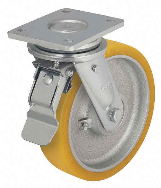 Plate Caster Swivel Polyurethane 9 5/8 H