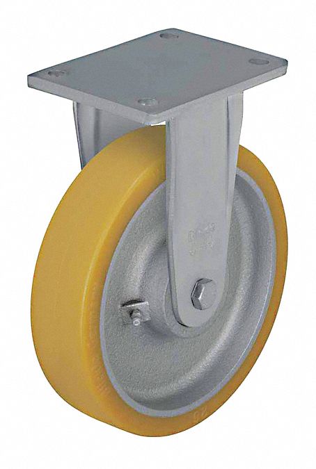 Plate Caster Rigid Polyurethane 9 5/8 H