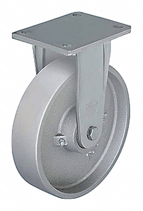 Plate Caster Rigid Metal 9 5/8 H