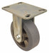 Plate Caster Rigid Rubber 7 3/4 H