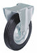 Solid Rubber Plate Caster Rigid 585 lb.