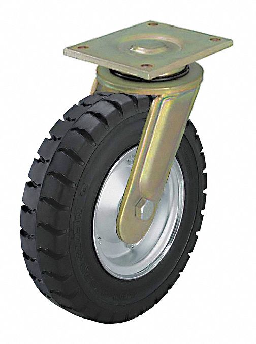 Plate Caster Swivel Rubber 18 5/8 H